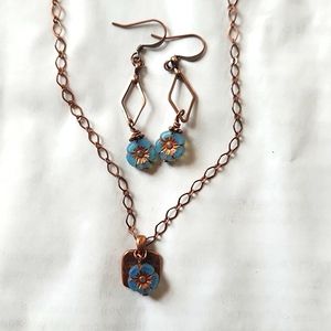 Necklace and matching earrings